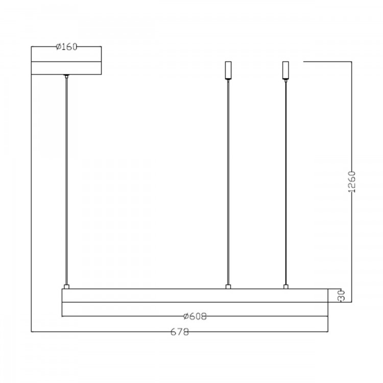 Lampa wisząca Midway złota LED 3000K - 4522