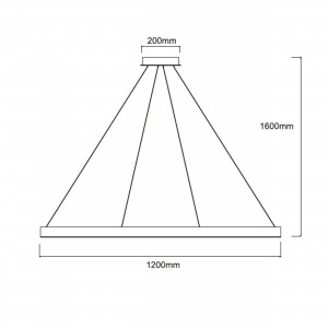 Lampa wisząca Midway Shiny XL złota LED 3000K