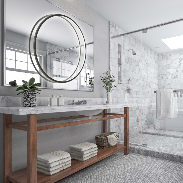 Lampa wisząca Mirror czarna LED 3000K - 4537