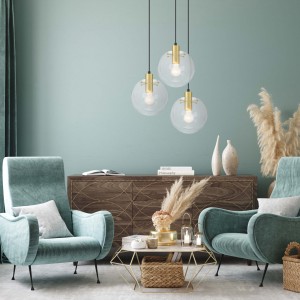 Lampa wisząca Puerto złota 3xE27