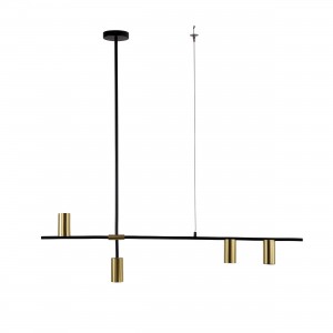 Lampa wisząca Arizona czarno - złota 4xGU10