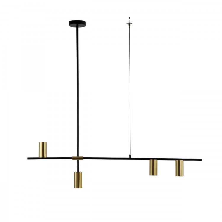 Lampa wisząca Arizona czarno - złota 4xGU10 - 4573