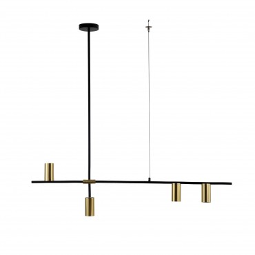 Lampa wisząca Arizona czarno - złota 4xGU10