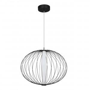 Lampa wisząca Treviso czarna LED CCT