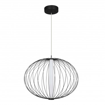 Lampa wisząca Treviso czarna LED CCT