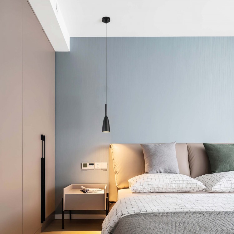 Lampa wisząca Solin 1 czarna 1xE27 - 4587