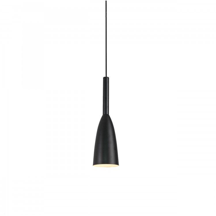 Lampa wisząca Solin 1 czarna 1xE27 - 4592