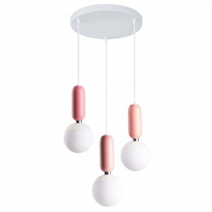 Rubi 3 wisząca różowa