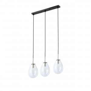 Lampa wisząca Fondi czarna 3xE14