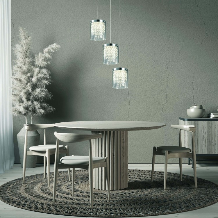 Lampa wisząca Cantos chrom LED 4000K - 4637