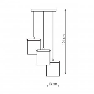 Lampa wisząca Cantos chrom LED 4000K