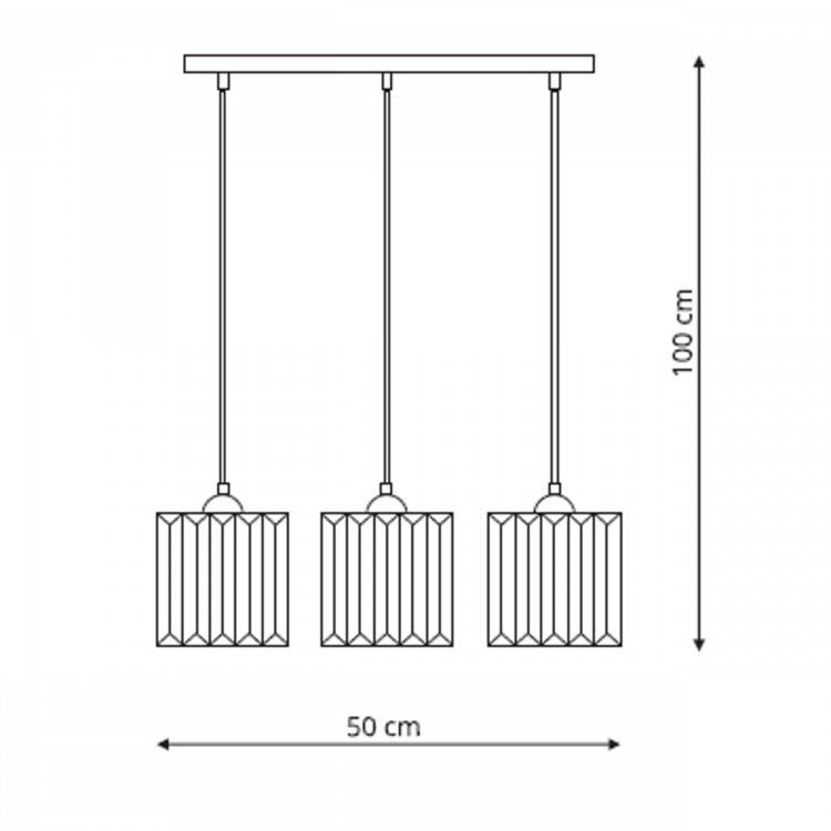 Lampa wiszaca Galactico czarna 3xE27 - 4649