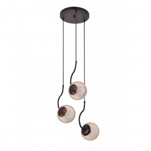 Lampa wisząca Hook czarna 3xE27