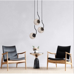 Lampa wisząca Hook czarna 3xE27