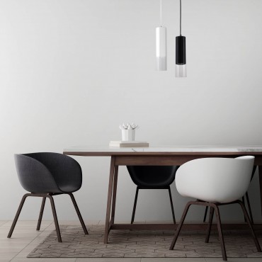 Lampa wisząca Manacor czarna 1xGU10