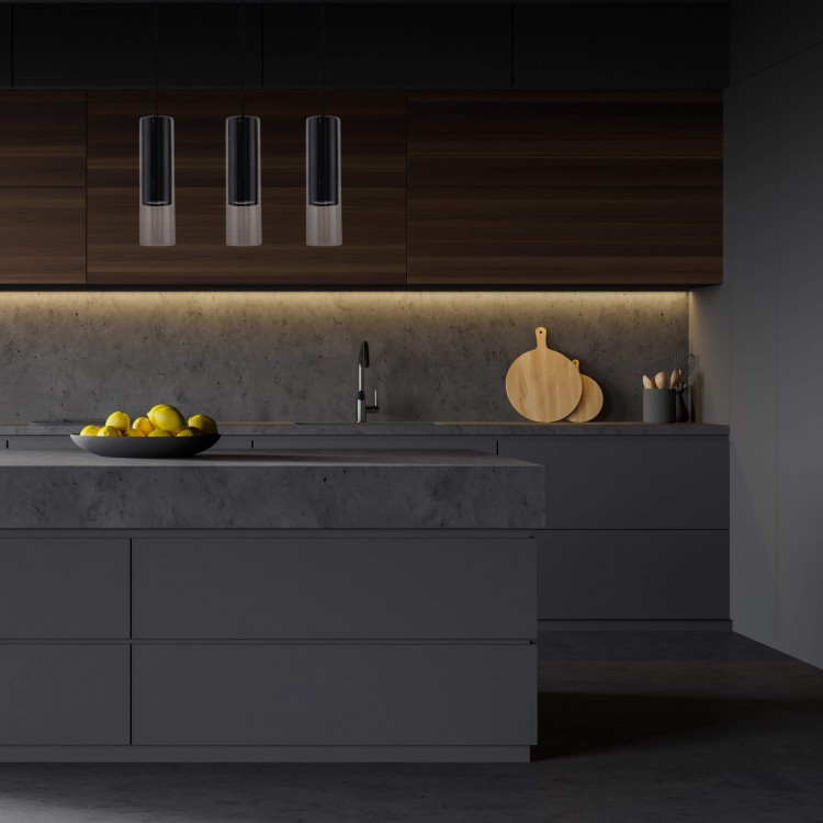 Lampa wisząca Manacor czarna 3xGU10 - 4698