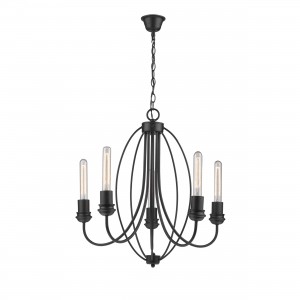 Lampa wisząca Canaria czarna 5xE27