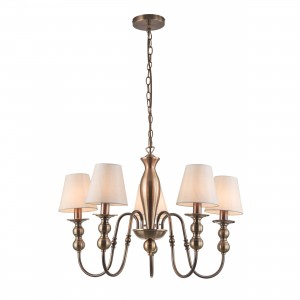 Lampa wisząca Grado złota 5xE14