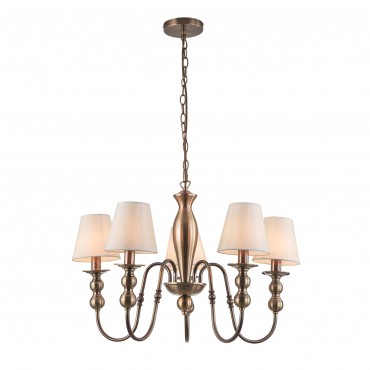 Lampa wisząca Grado złota 5xE14