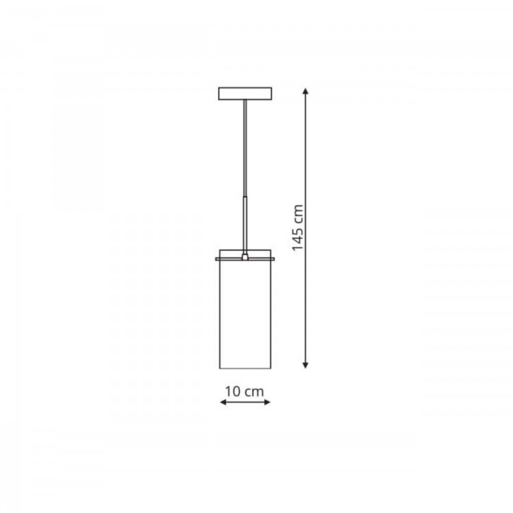 Lampa wisząca Zara transparentna 1xE14 - 4768