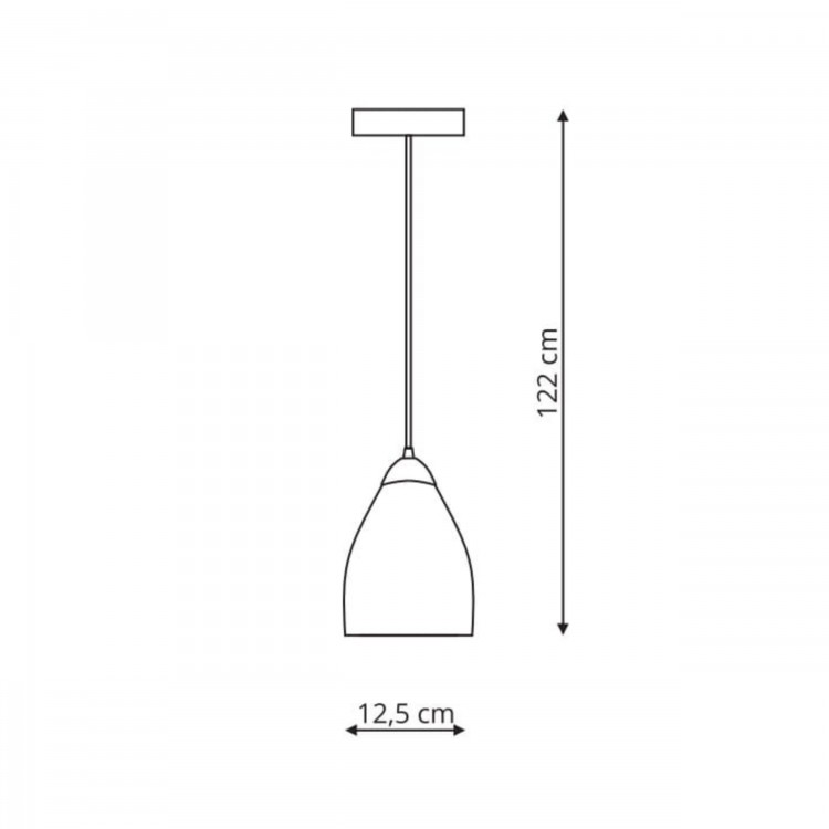 Lampa wisząca Niki transparentna 1xE14 - 4782