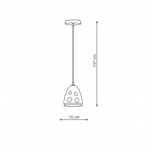 Lampa wisząca Melt 1xE27