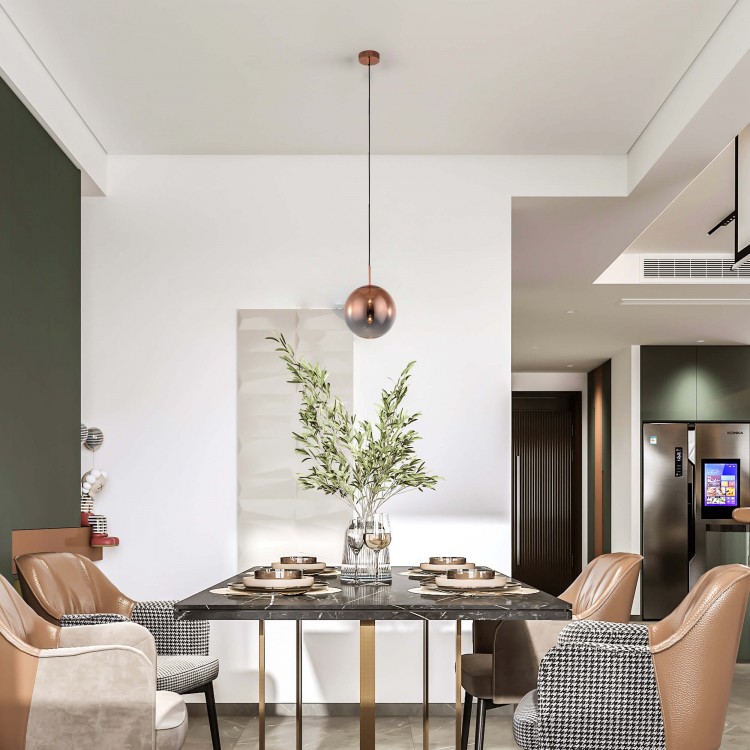 Lampa wisząca Palla miedziana 1xE14 - 4837