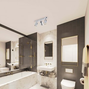 Zestaw reflektorów spot Belize chrom IP44 3xGU10