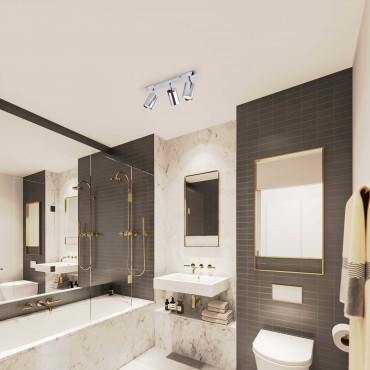 Zestaw reflektorów spot Belize chrom IP44 3xGU10