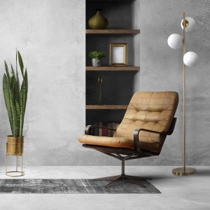 Lampa podłogowa Dorado złota 3xE14