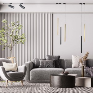 Lampa wisząca do szynoprzewodu Lungo 1 złota 3F 1xG9