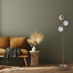 Lampa podłogowa Dorado złota 3xE14
