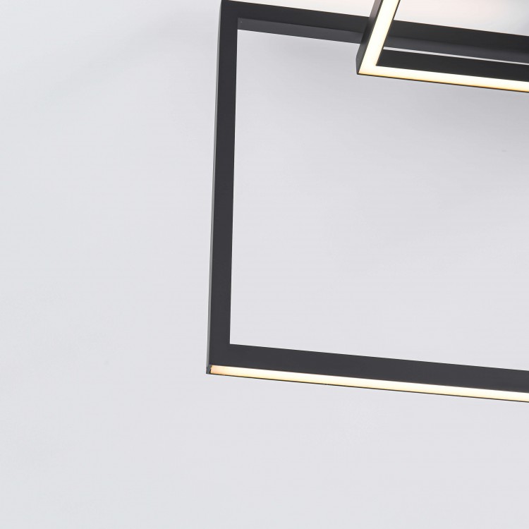 Lampa wisząca Frame czarna LED 3000K - 5045