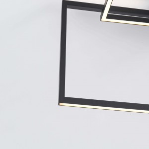 Lampa wisząca Frame czarna LED 3000K