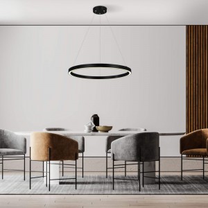 Lampa wisząca Midway Triangle czarna LED 3000K