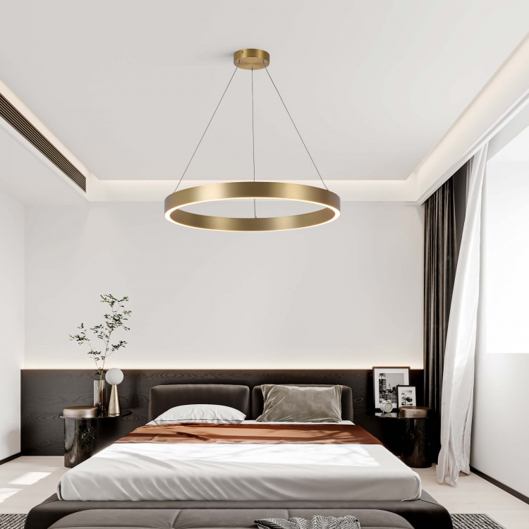 Lampa wisząca Midway Triangle złota LED 3000K - 5076