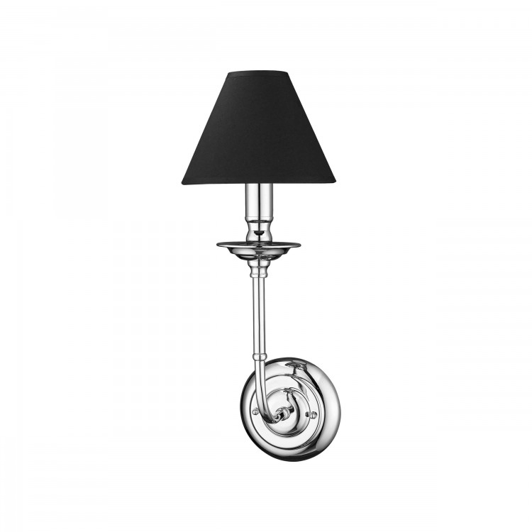 Kinkiet Glamour srebrno - czarny 1xE14 - 5086