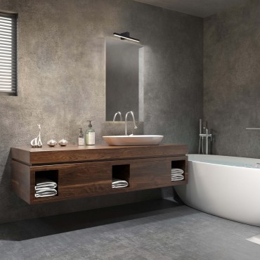 Kinkiet Nevada 40 cm czarny IP44 LED 4000K