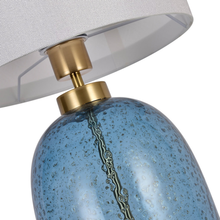 Lampa stołowa Amur niebieska 1xE27 - 5230