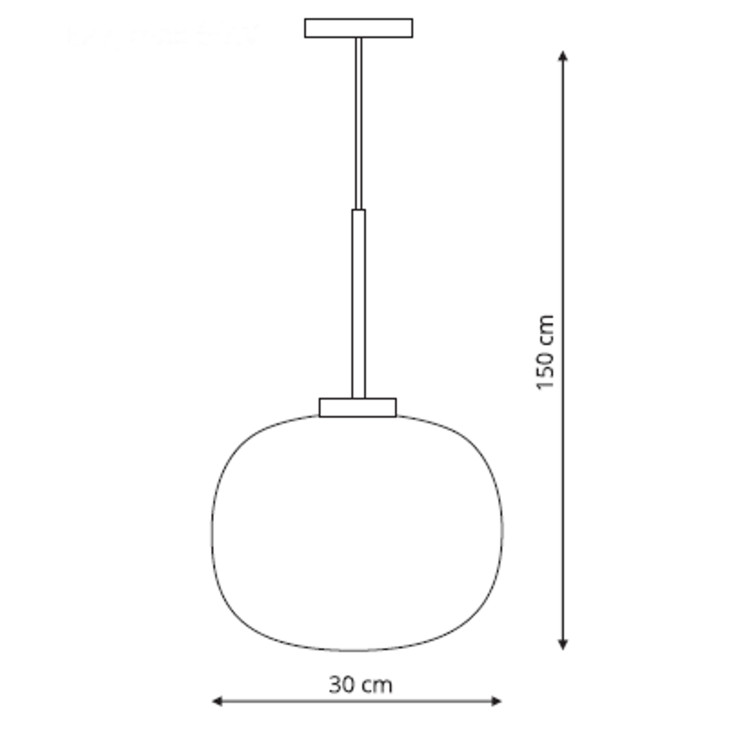 Lampa wisząca Jukon biała 1xE27 - 5261
