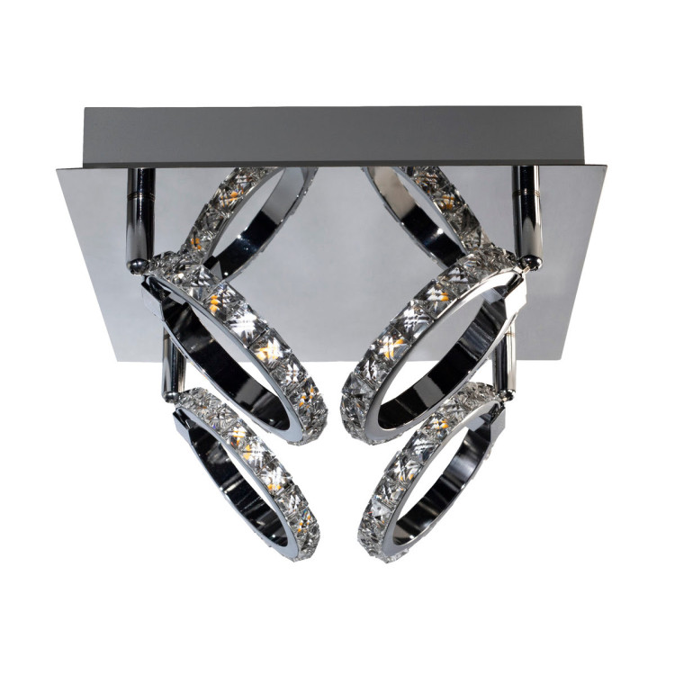 Plafon Carrara srebrny LED 3000K - 5266
