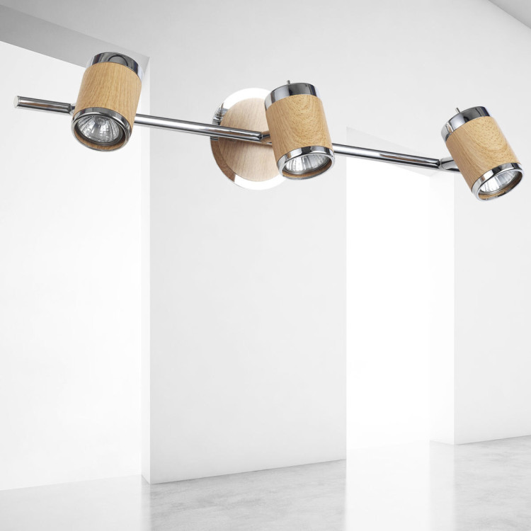 Kinkiet Alba srebrny 3xGU10 - 5325