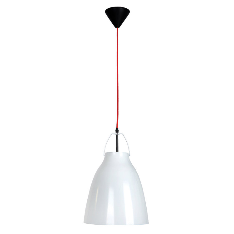 Lampa wisząca Carlo biała 1xE27 - 5394