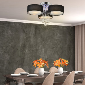 Plafon Gambela czarny 3xE27 LED