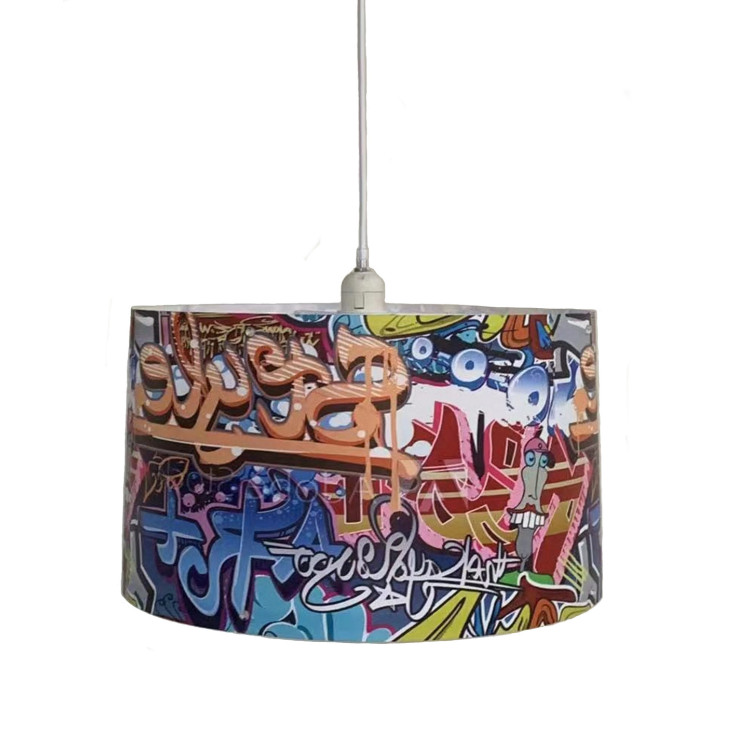 Lampa wisząca Graffiti wielokolorowa 1xE27 - 5419