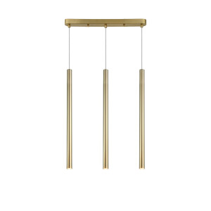 Lampa wisząca Lungo 3 linia złota 3xG9