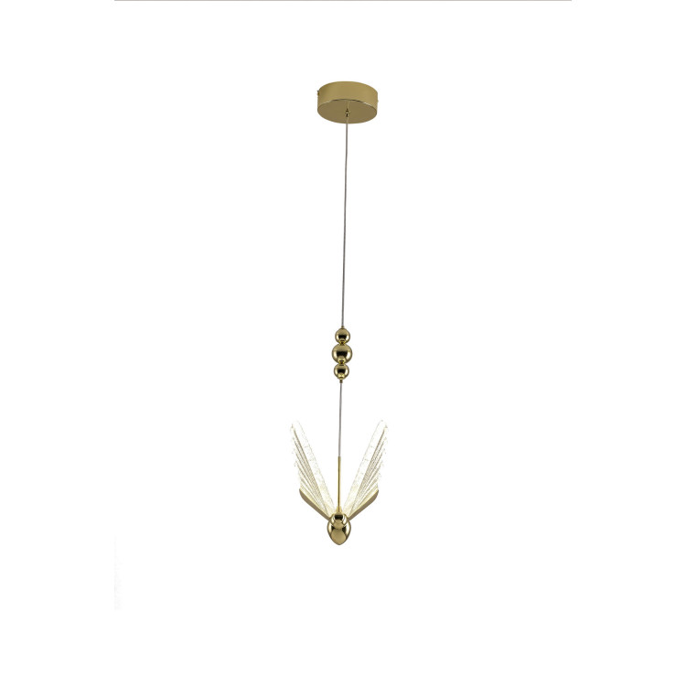 Lampa wisząca Mariposa 1 złota LED CCT - 5465