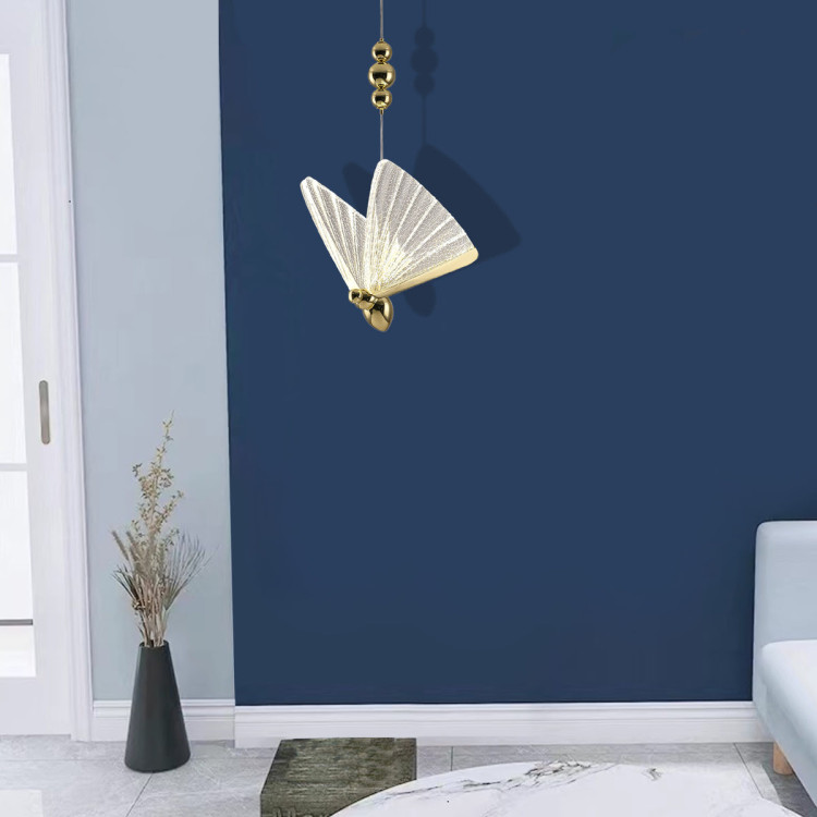 Lampa wisząca Mariposa 1 złota LED CCT - 5467