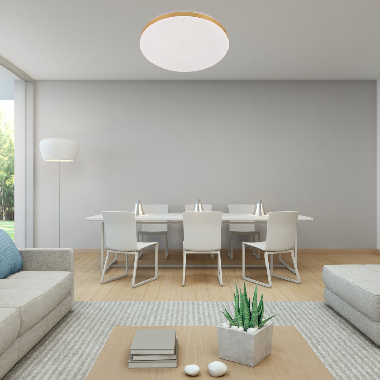 Plafon Babilon 33 cm złoty LED 4000K - 5513