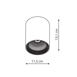 Oprawa natynkowa Zovo biała LED